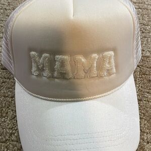 White 'MAMA' Trucker Hat